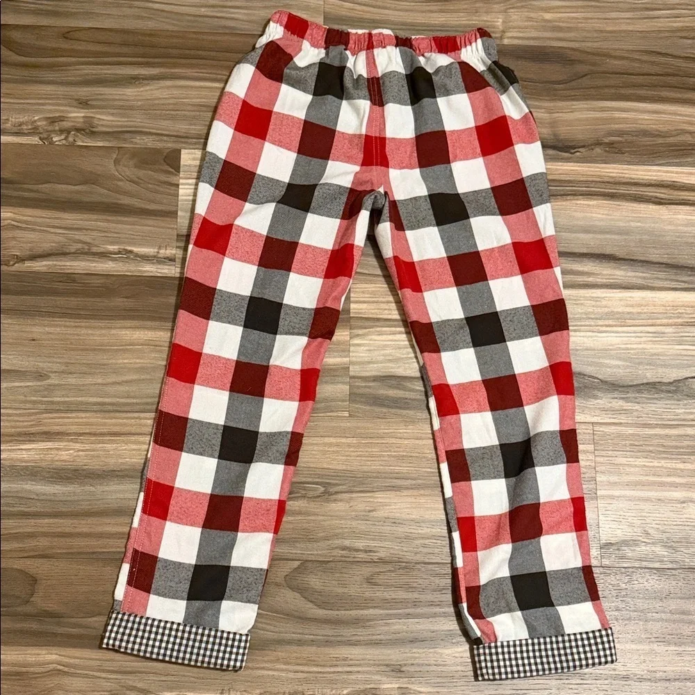Abercrombie & Fitch Women’s XL Flannel Pajama Pants Red Plaid Drawstring Vintage